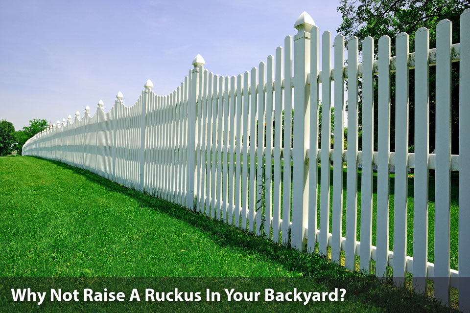 white fence